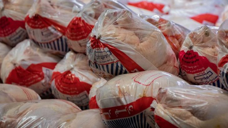 توزیع بیش از ۳۰۰ تن مرغ منجمد در گیلان