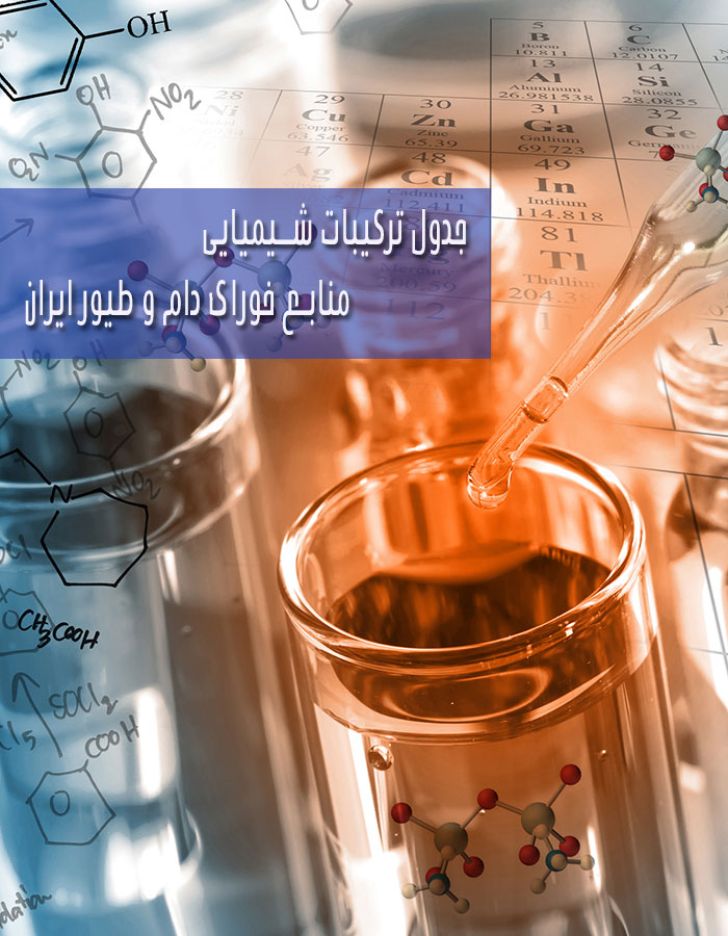 جداول ترکیبات شیمیایی منابع خوراک دام و طیور ایران